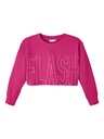 NAME IT KIDS - NKF VANITA LS CROP BOXY SWEAT UNB B - Pink Yarrow