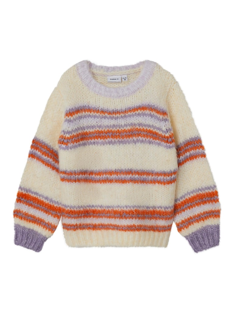 NAME IT MINI - NMF LAHELLE LS KNIT - Buttercream