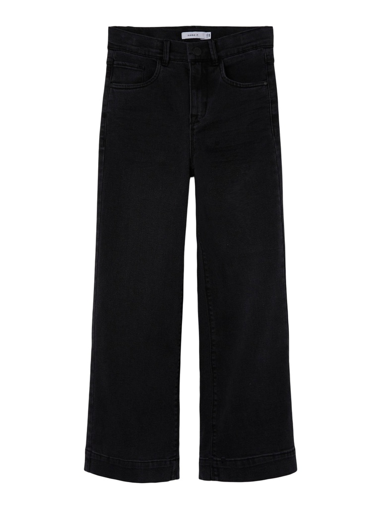 NAME IT KIDS - NKF ROSE HW WIDE JEANS 1356-ON NOOS - Black Denim