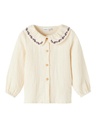 NAME IT MINI - NMF LOFINE LS SHIRT - Buttercream