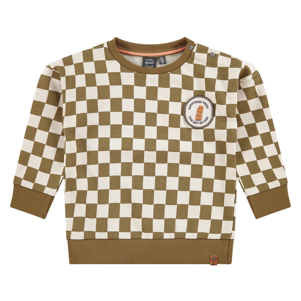 Babyface - boys sweatshirt - olive - BBE23407455