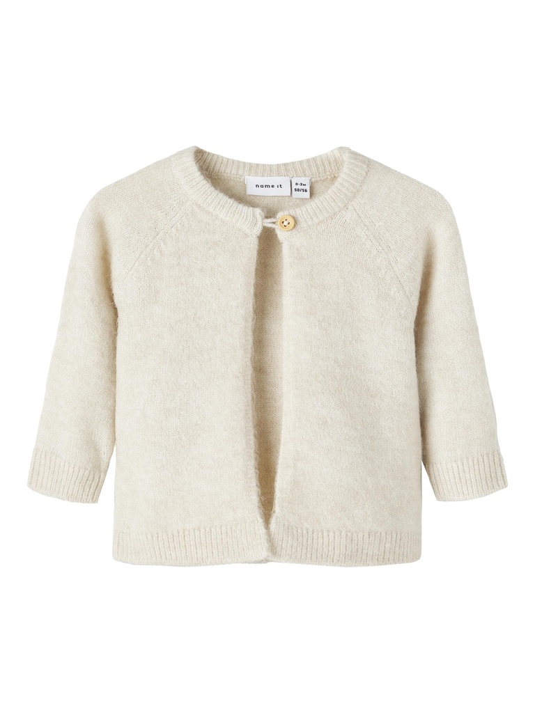 NAME IT BABY - NBF LORINA LS KNIT CARD - Peyote Melange