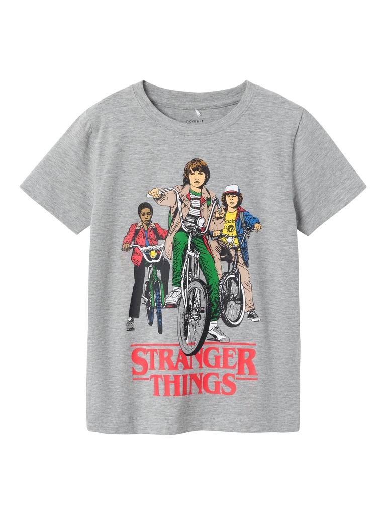 NAME IT KIDS - NKM ASUR STRANGER SS TOP BOX BFU - Grey Melange