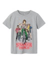 NAME IT KIDS - NKM ASUR STRANGER SS TOP BOX BFU - Grey Melange