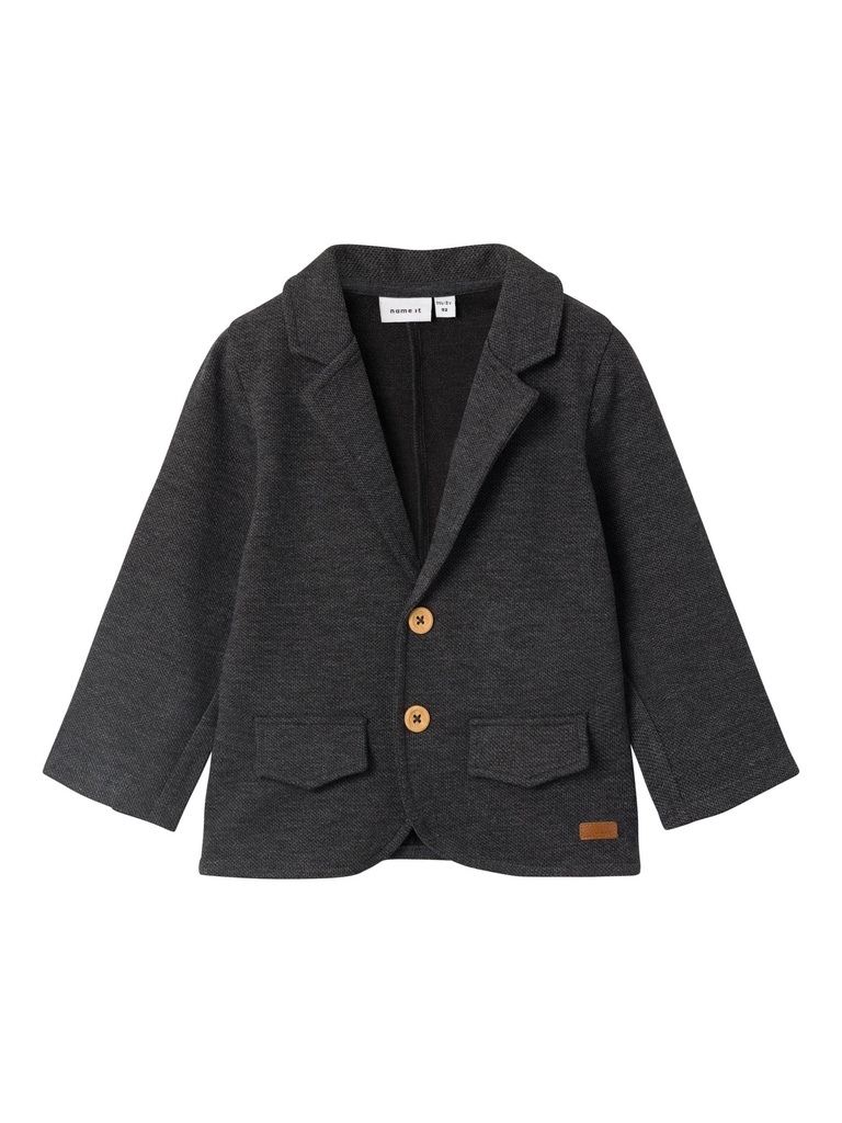 NAME IT MINI - NMM ROBINO SWEAT BLAZER UNB - Dark Grey Melange