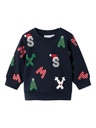 NAME IT BABY - NBN RICHRIST LS SWEAT BOX BRU - Dark Sapphire