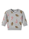 NAME IT BABY - NBN RICHRIST LS SWEAT BOX BRU - Grey Melange