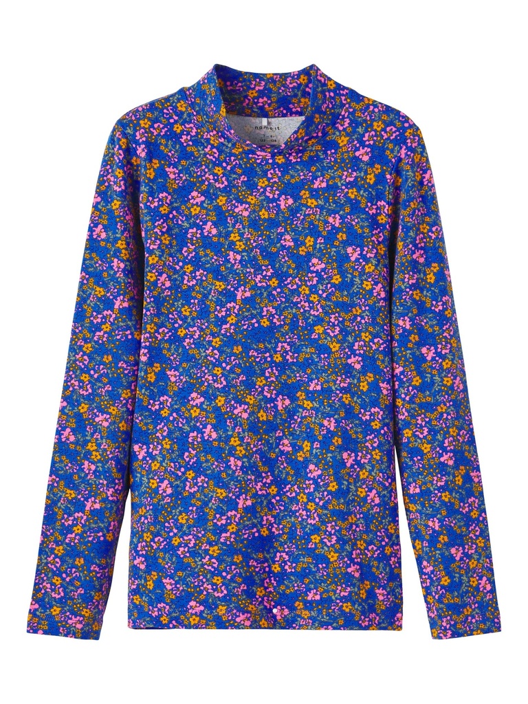 NAME IT KIDS - NKF OMODAL LS SLIM HIGH NECK TOP - Dazzling Blue