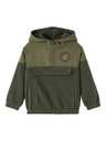 NAME IT MINI - NMM ORM FLEECE ANORAK - Oil Green