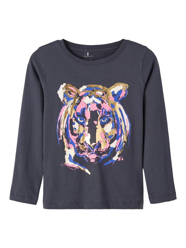 NAME IT KIDS - NKF OTIGER LS TOP - India Ink
