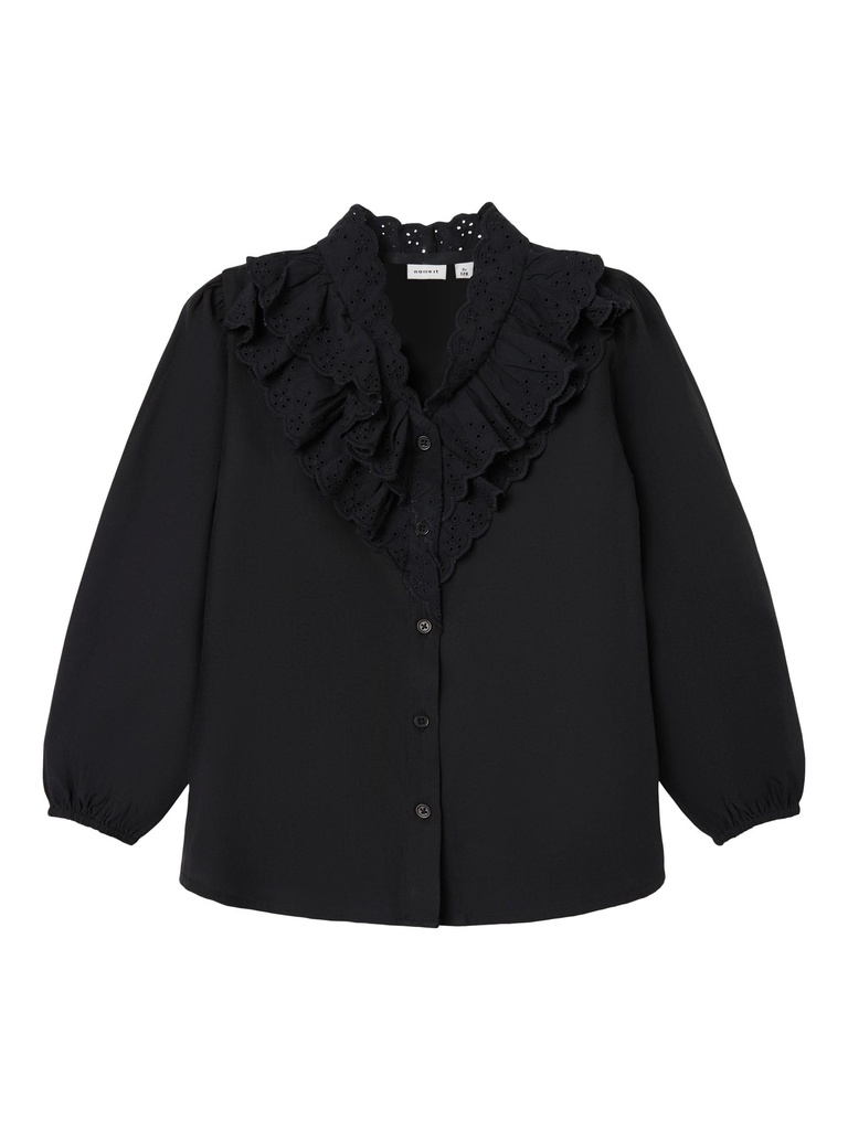 NAME IT KIDS - NKF RIMINIA LS SHIRT - Black