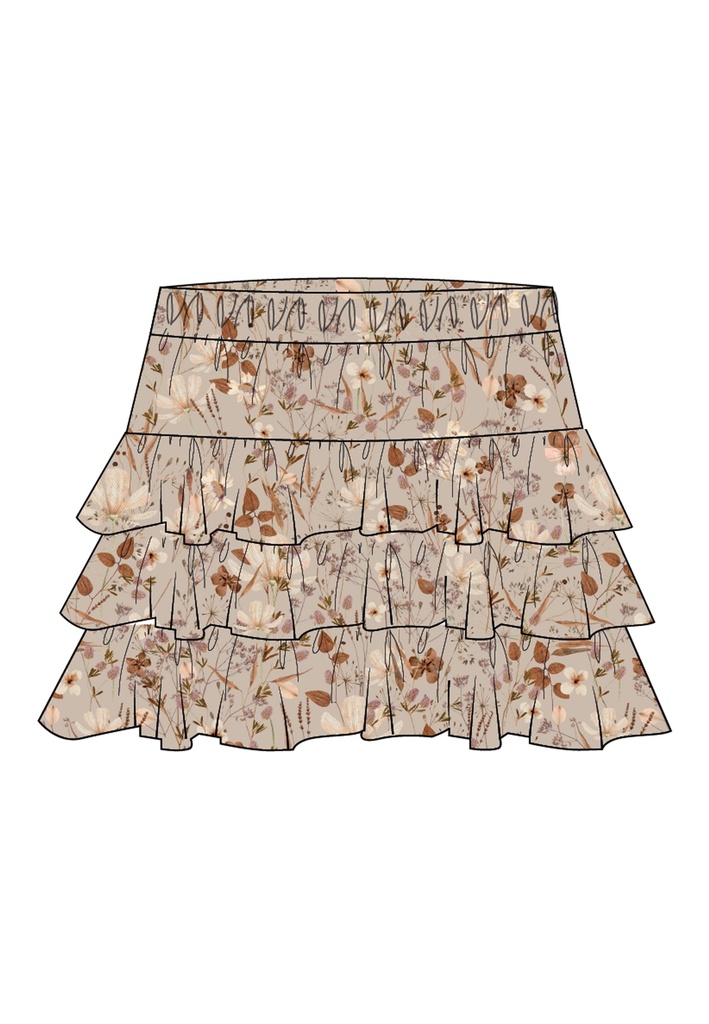 NAME IT KIDS - NKF NITARA SKIRT - Oatmeal