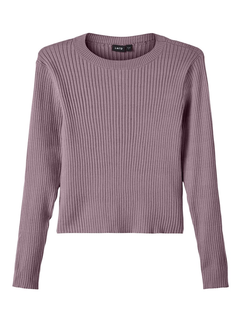 LMTD - NLF FULLA LS SHORT KNIT - Elderberry
