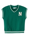 NAME IT MINI - NMM RONAN VEST SWEAT BRU - Forest Biome