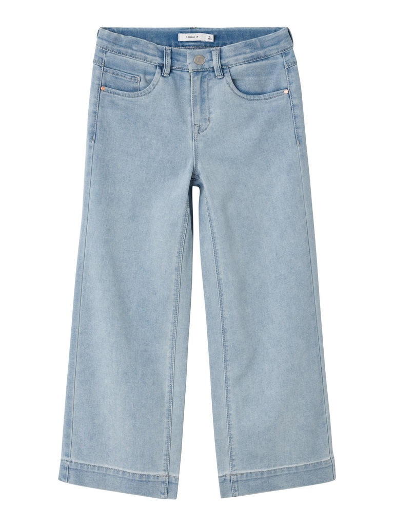 NAME IT KIDS - NKF ROSE HW WIDE JEANS 1356-ON NOOS - Light Blue Denim