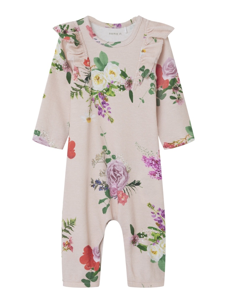 NAME IT BABY - NBF TRAY LS SUIT - Sepia Rose