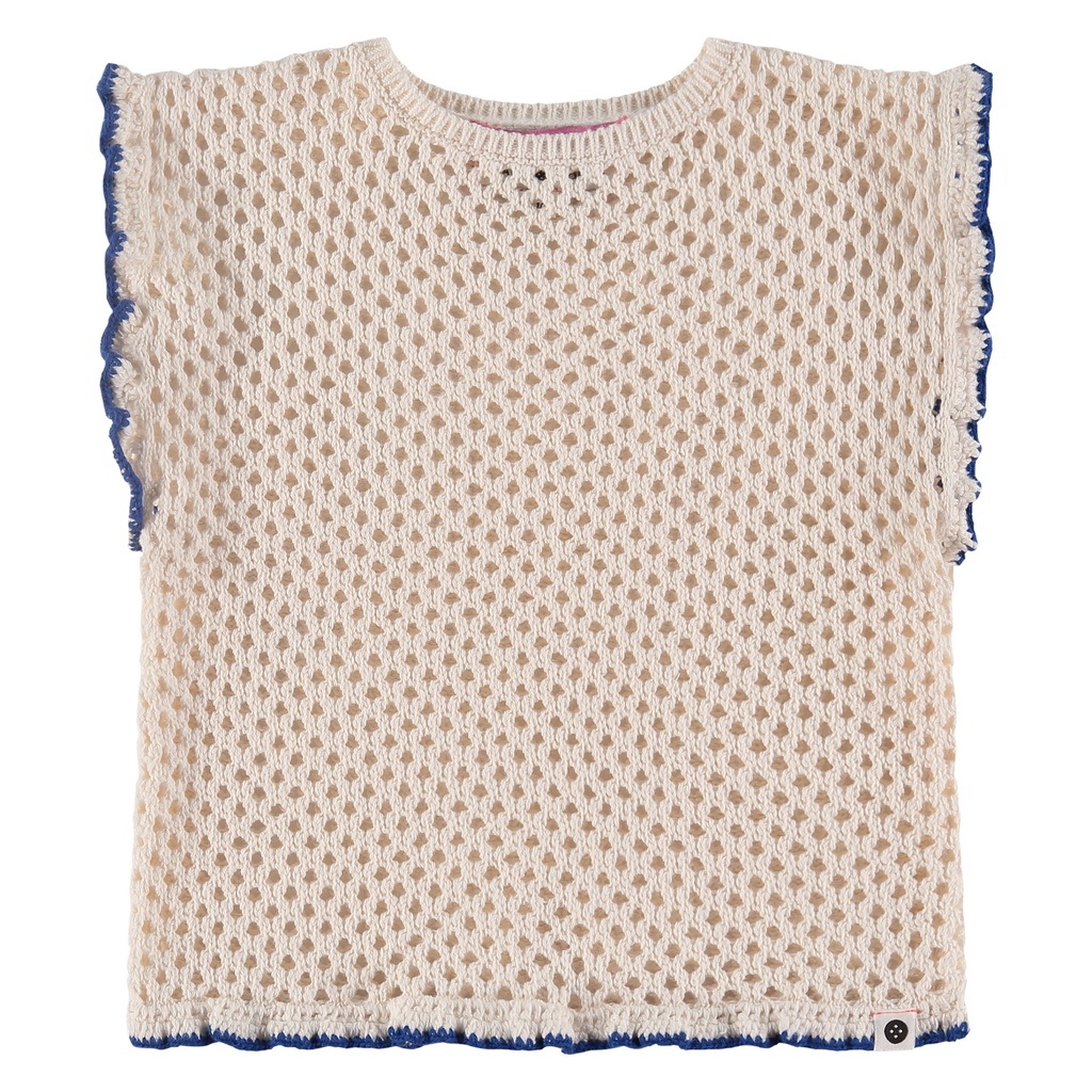 Babyface - girls crochet shirt - offwhite - BBE24208322