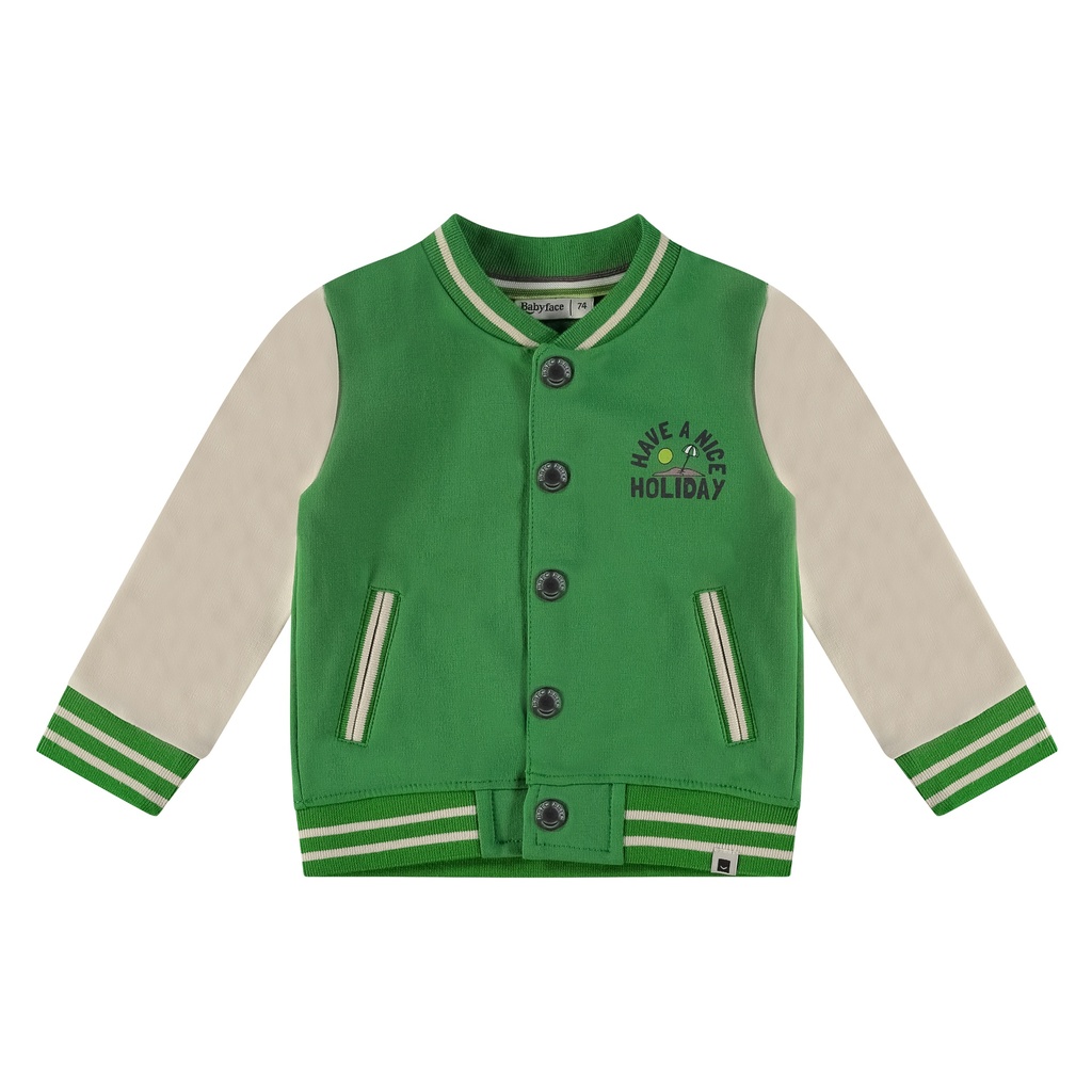 Babyface - baby boys sweat cardigan - grass - NWB24227427