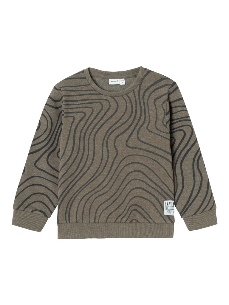 NAME IT MINI - NMM TRISTAN SWEAT BRU - Crocodile