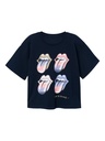 NAME IT KIDS - NKF NARINA ROLLINGSTONES SS TOP NOOS UNV - Dark Sapphire
