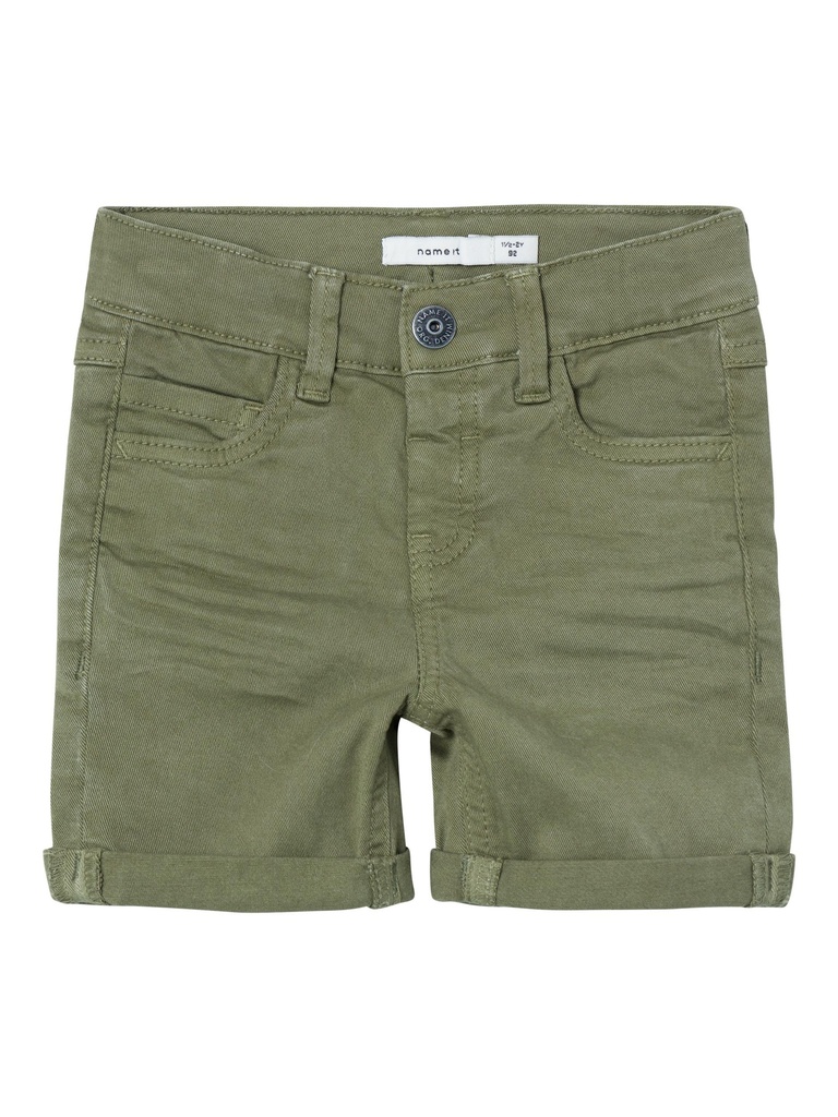 NAME IT MINI - NMM SILAS ISAK L TWI SHORTS 9587-MF TB - Deep Lichen Green