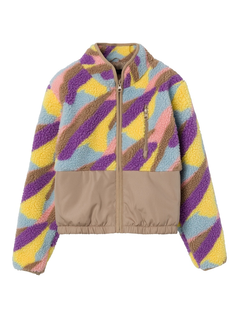 NAME IT KIDS - NKF MOLLA TEDDY JACKET - Savannah Tan