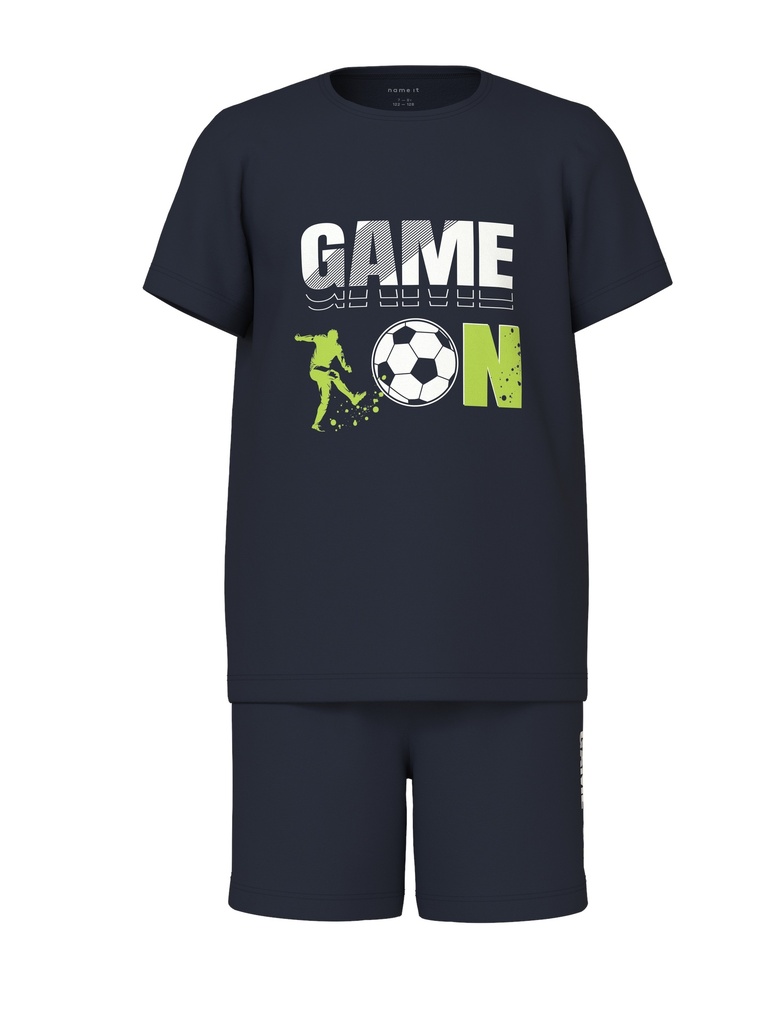 NAME IT KIDS - NKM NIGHTSET SS GAME ON FOOTBALL NOOS - Dark Sapphire