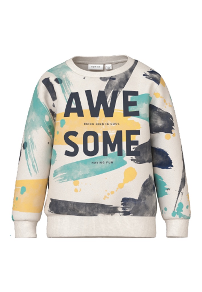 NAME IT MINI - NMM BULGUR SWEAT UNB - Jet Stream