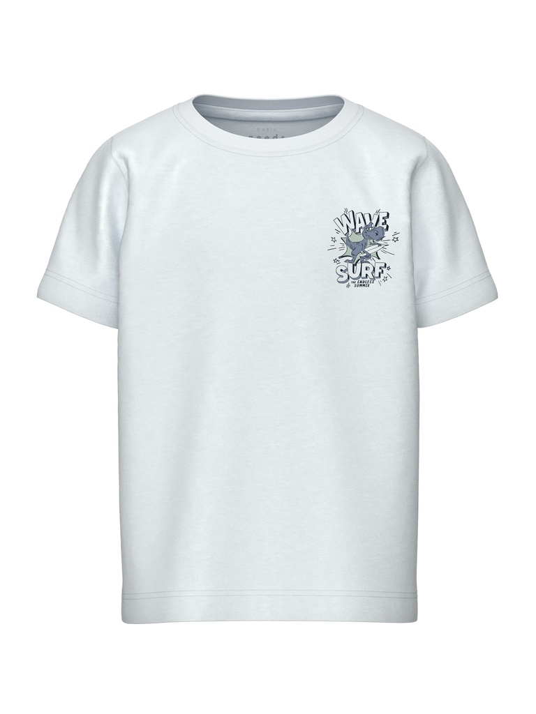 NAME IT MINI - NMM VELIX SS TOP - Bright White Dinosaur