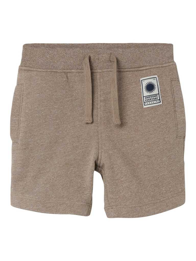 NAME IT MINI - NMM FALL SWEAT LONG SHORTS UNB - Fungi Melange