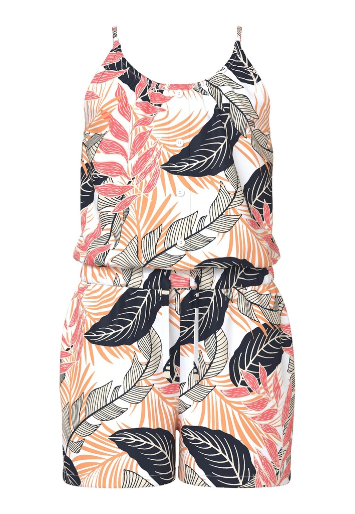 NAME IT KIDS - NKF FIVINAYAFRA SL PLAYSUIT PS - Bright White