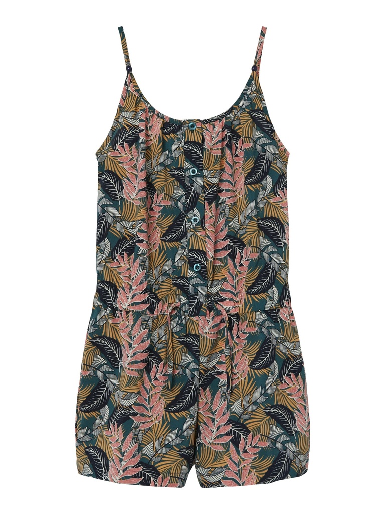 NAME IT KIDS - NKF FIVINAYAFRA SL PLAYSUIT PS - Dark Sapphire Tropical
