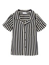 NAME IT MINI - NMM FERANE SS SHIRT BOX - Dark Sapphire Stripes
