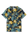 NAME IT MINI - NMM FERANE SS SHIRT BOX - Dark Sapphire Tropical