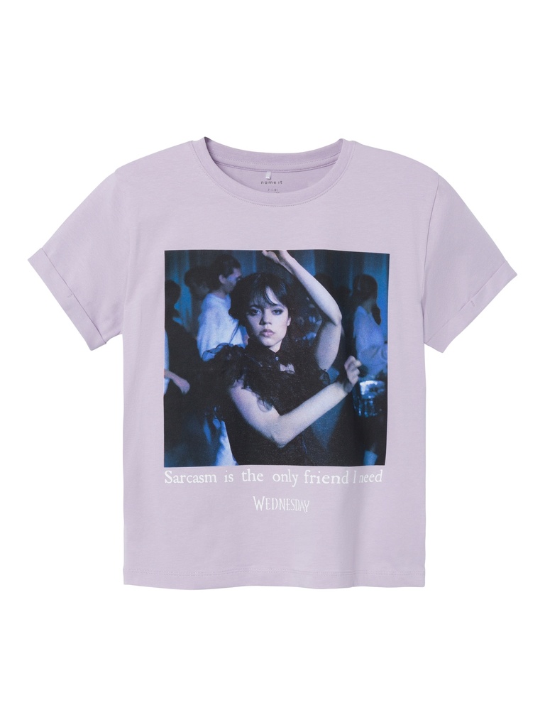 NAME IT KIDS - NKF FIXIRA WEDNESDAY SS LOOSE TOP BOX SKY - Orchid Petal