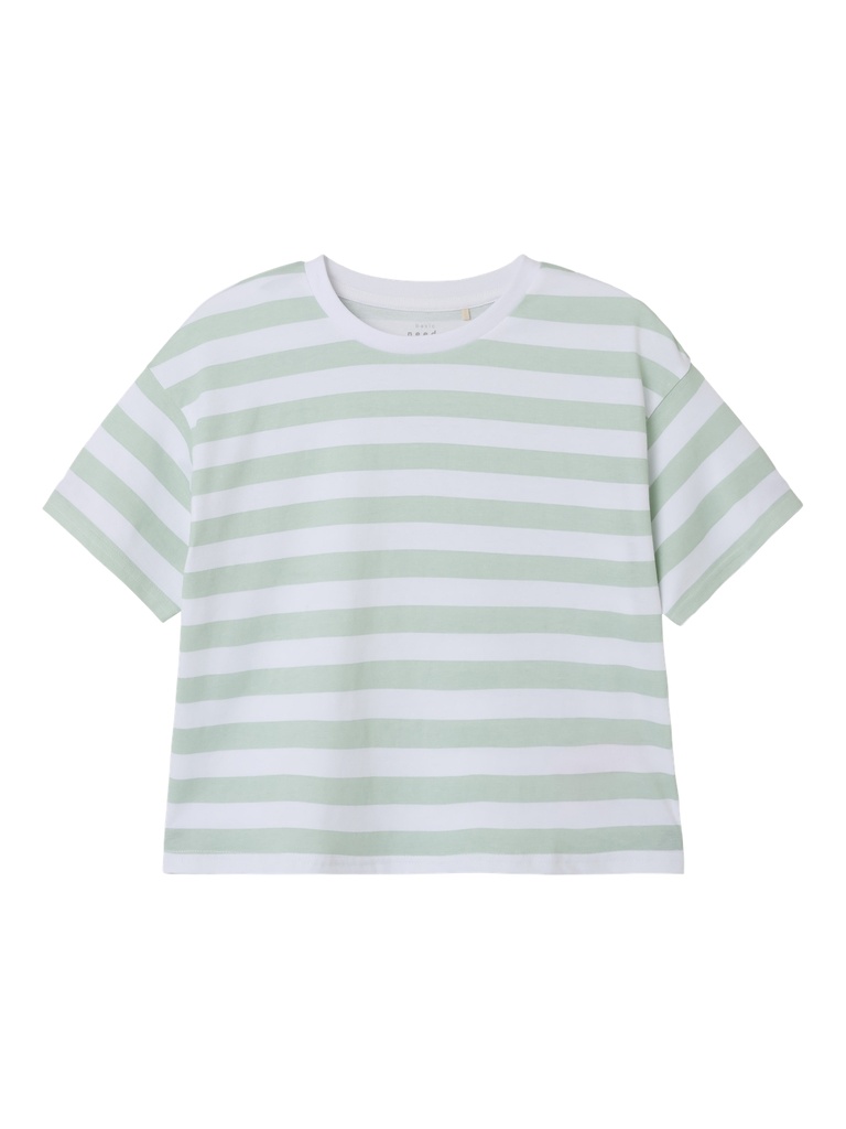 NAME IT KIDS - NKF VITANNI SS SHORT BOXY TOP - Silt Green
