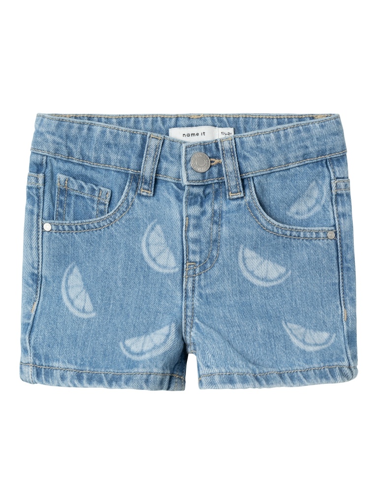 NAME IT MINI - NMF ROSE REG DNM SHORTS 9712-BE J - Denim Blue CITRUS