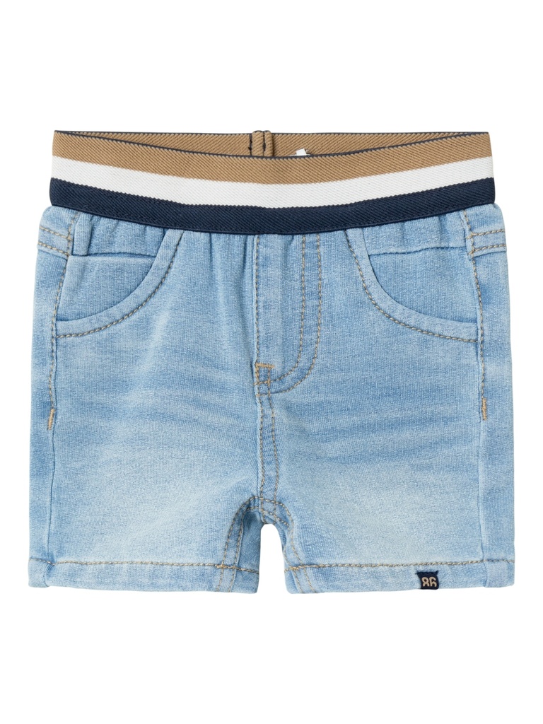 NAME IT BABY - NBM SILAS SWE DNM LONG SHORTS 9850-TR J - Light Blue Denim