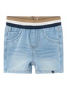 NAME IT BABY - NBM SILAS SWE DNM LONG SHORTS 9850-TR J - Light Blue Denim