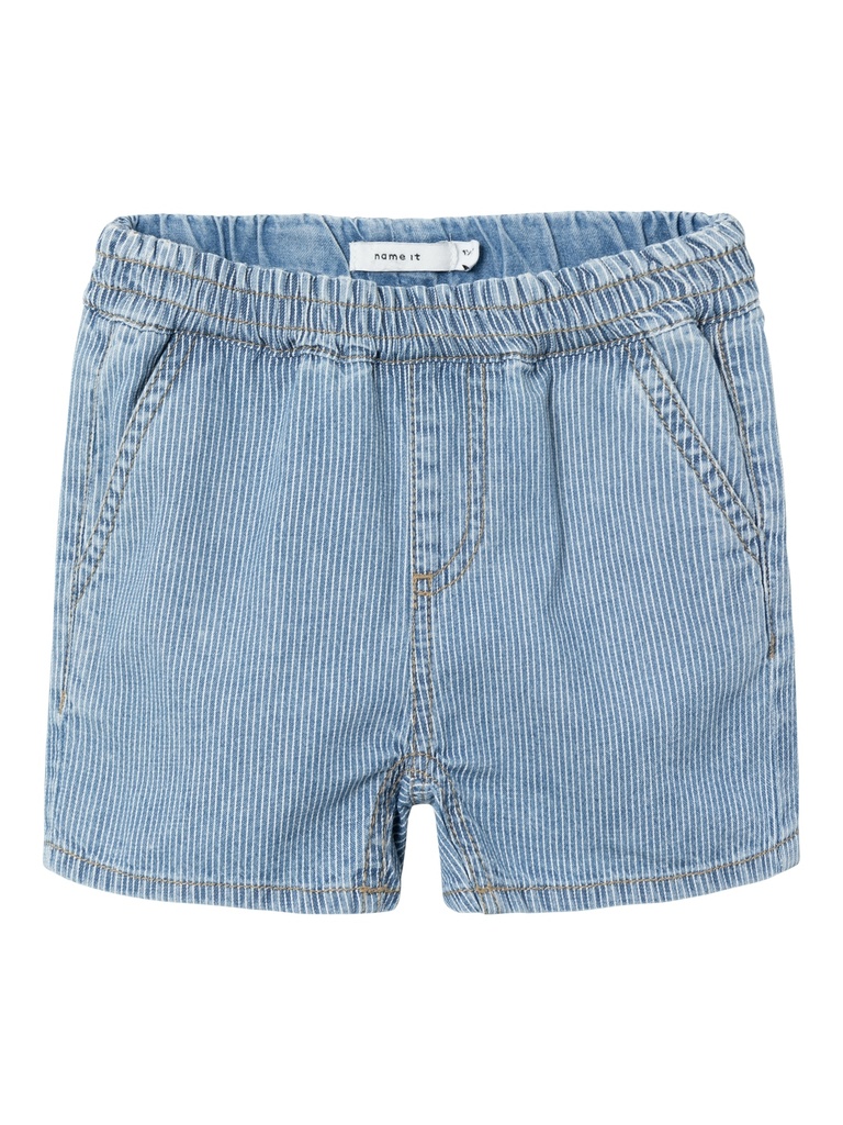 NAME IT MINI - NMM RYAN JOGGER DNM L SHORTS 9435-IP H - Light Blue Denim WHITE