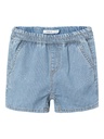 NAME IT MINI - NMM RYAN JOGGER DNM L SHORTS 9435-IP H - Light Blue Denim WHITE