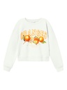 NAME IT KIDS - NKF HALENE LS LOOSE SHORT SWEAT UNB - Bright White