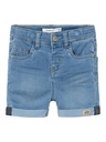 NAME IT MINI - NMM SILAS SLIM DNM L SHORTS 5850-TO H - Light Blue Denim