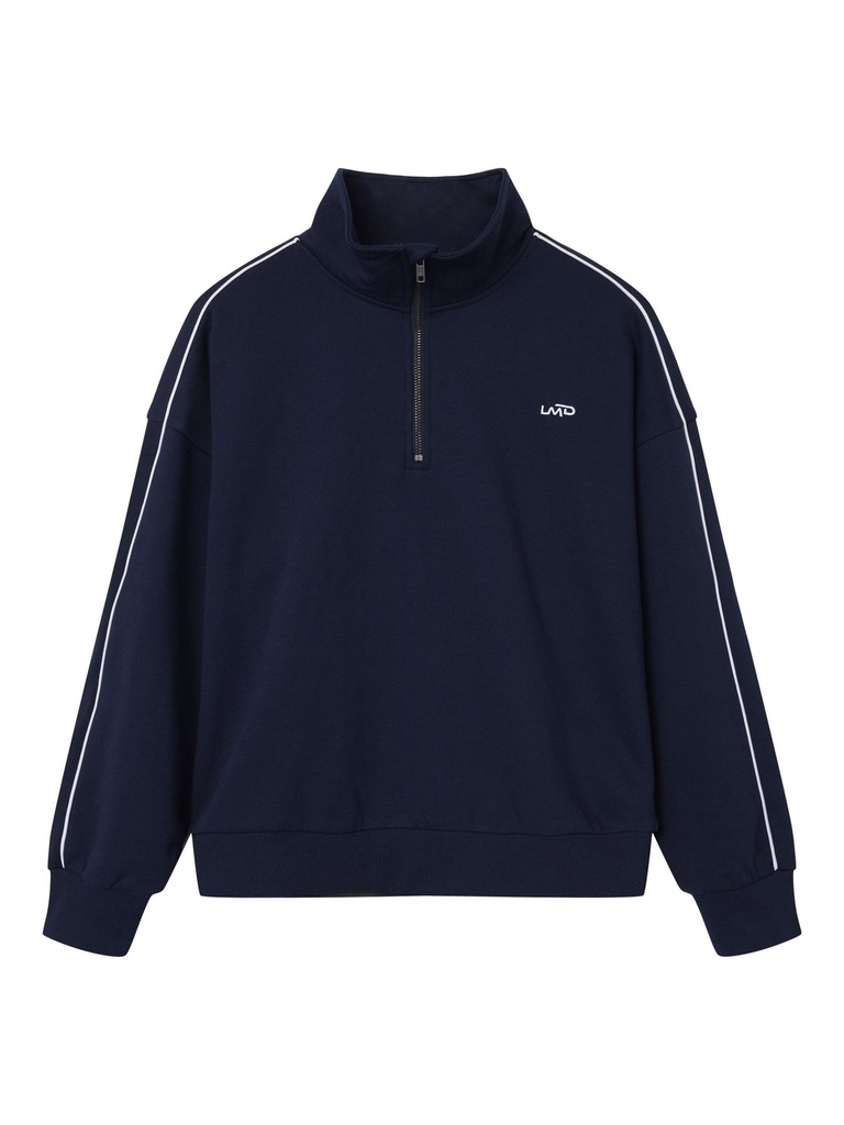 LMTD - NLN NYA LS BRU HALF ZIP SWEAT - Navy Blazer