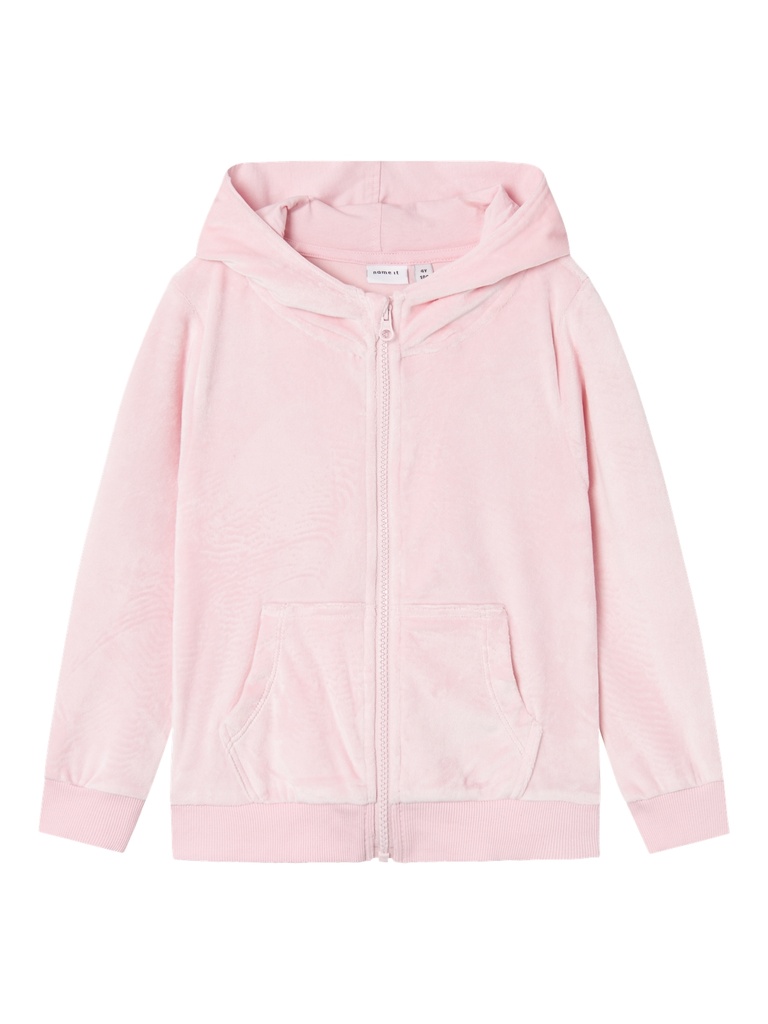 NAME IT MINI - NMF NAJALA LS VEL CARD WH - Parfait Pink