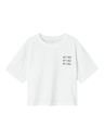 NAME IT KIDS - NKF HILUNA SS SHORT RLX TOP - Bright White