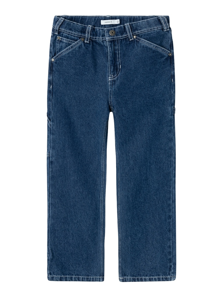 NAME IT KIDS - NKM RYAN STRAIGHT JEANS 4525-IM L NOOS - Dark Blue Denim STRONG