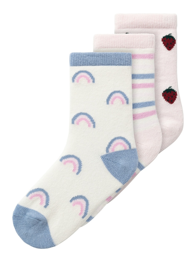 NAME IT MINI - NMF KARLY 3P SOCK - Festival Bloom 2 X Jet Steam