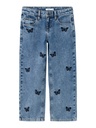 NAME IT KIDS - NKF BELLA WIDE JEANS 6762-BE NOOS - Medium Blue Denim