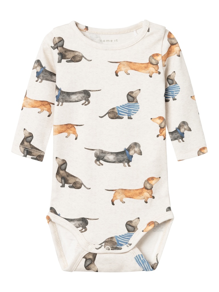 NAME IT BABY - NBM KINGO LS BODY - Peyote Melange